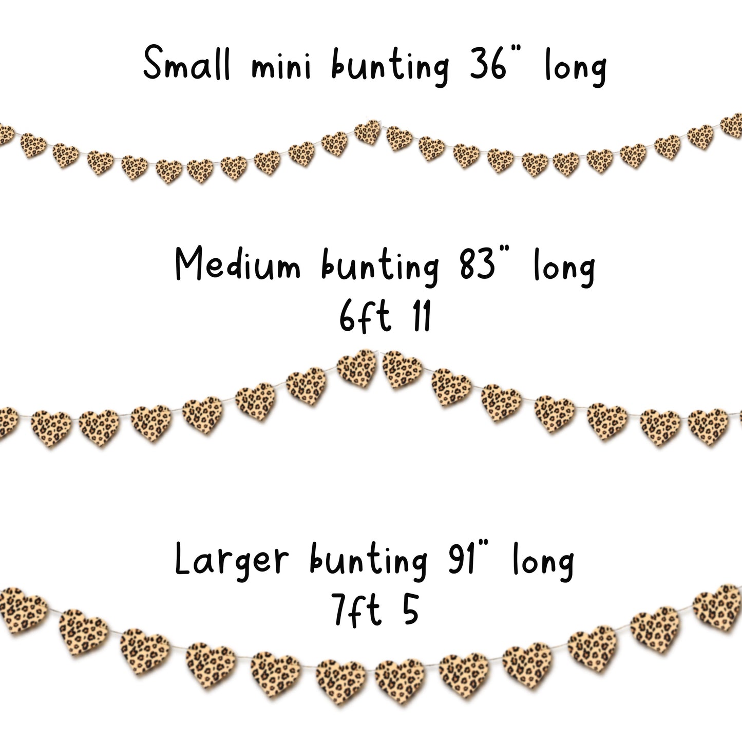 Heart Shape Leopard Print Decorations – Animal Print Party Decor
