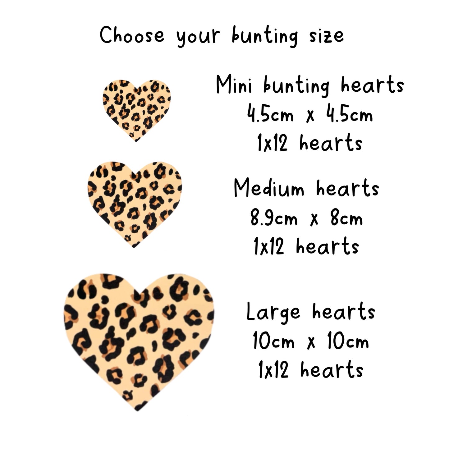 Heart Shape Leopard Print Decorations – Animal Print Party Decor