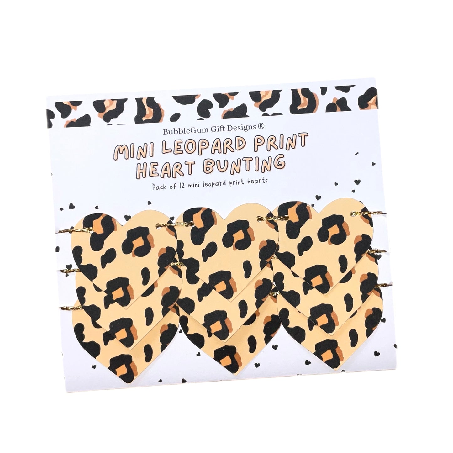 Heart Shape Leopard Print Decorations – Animal Print Party Decor