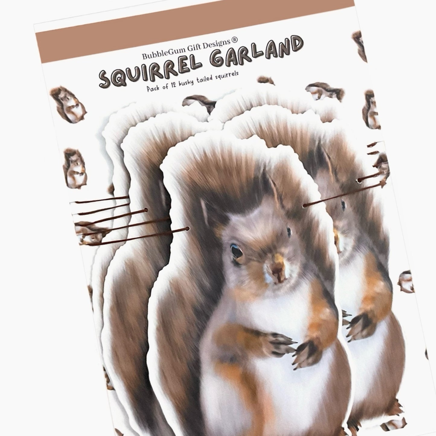 Cute squirrel Garland - Enchanted Forest Party Decor