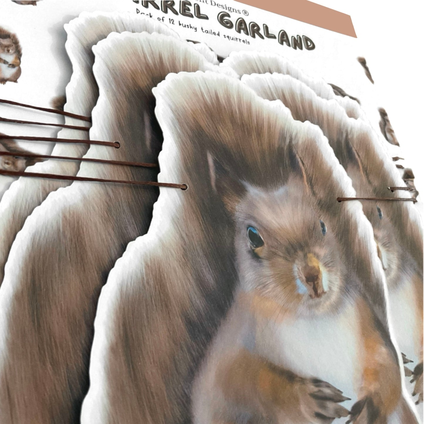 Cute squirrel Garland - Enchanted Forest Party Decor