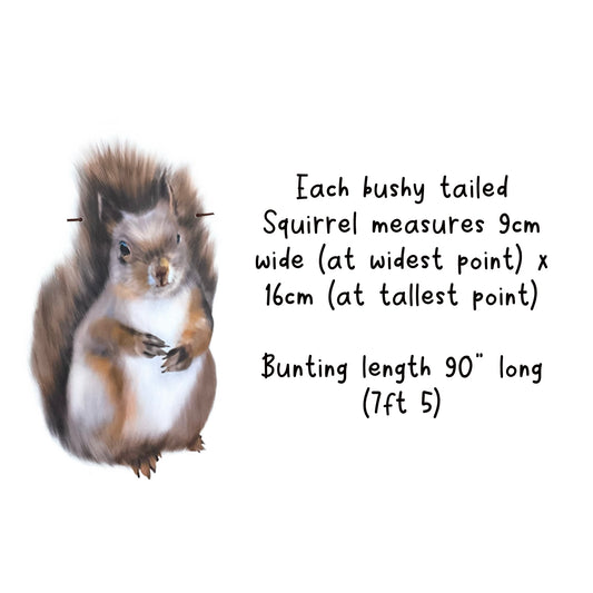 Cute squirrel Garland - Enchanted Forest Party Decor