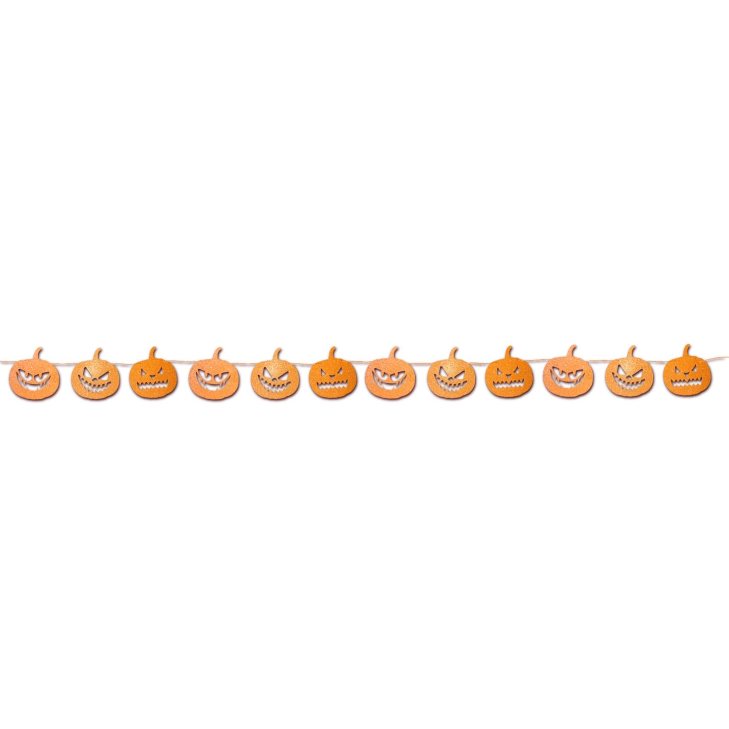 Spooky Halloween pumpkin garland for kids - Pumpkin Jack O Lantern