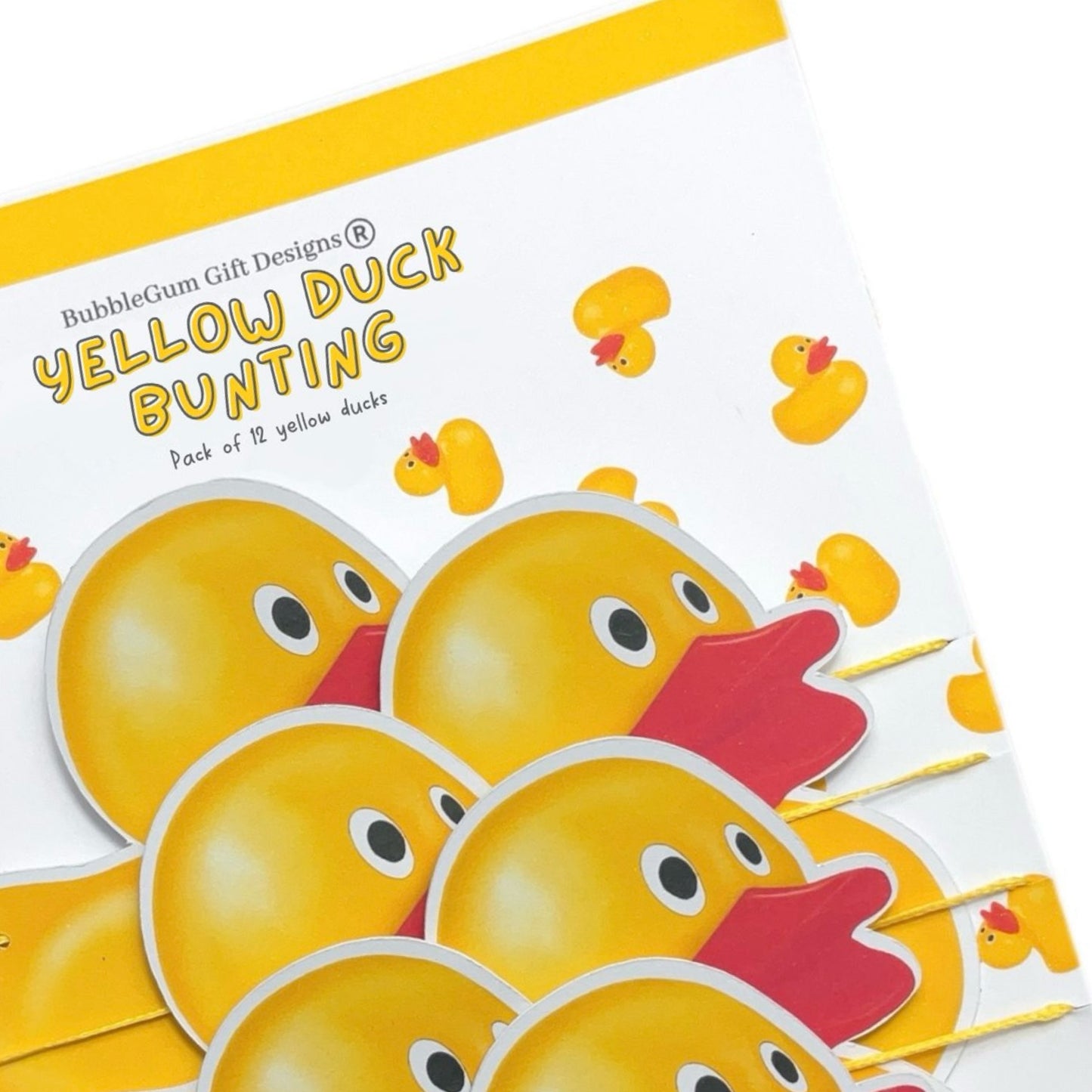 Yellow Duck Decorations – Cute Duckie Party Bunting