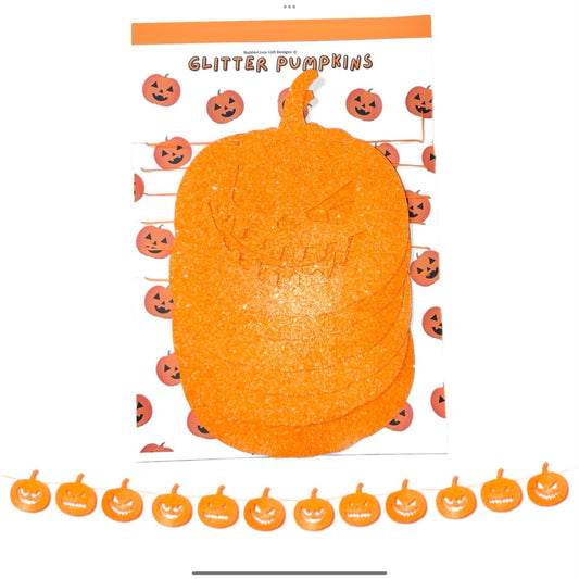 Spooky Halloween pumpkin garland for kids - Pumpkin Jack O Lantern