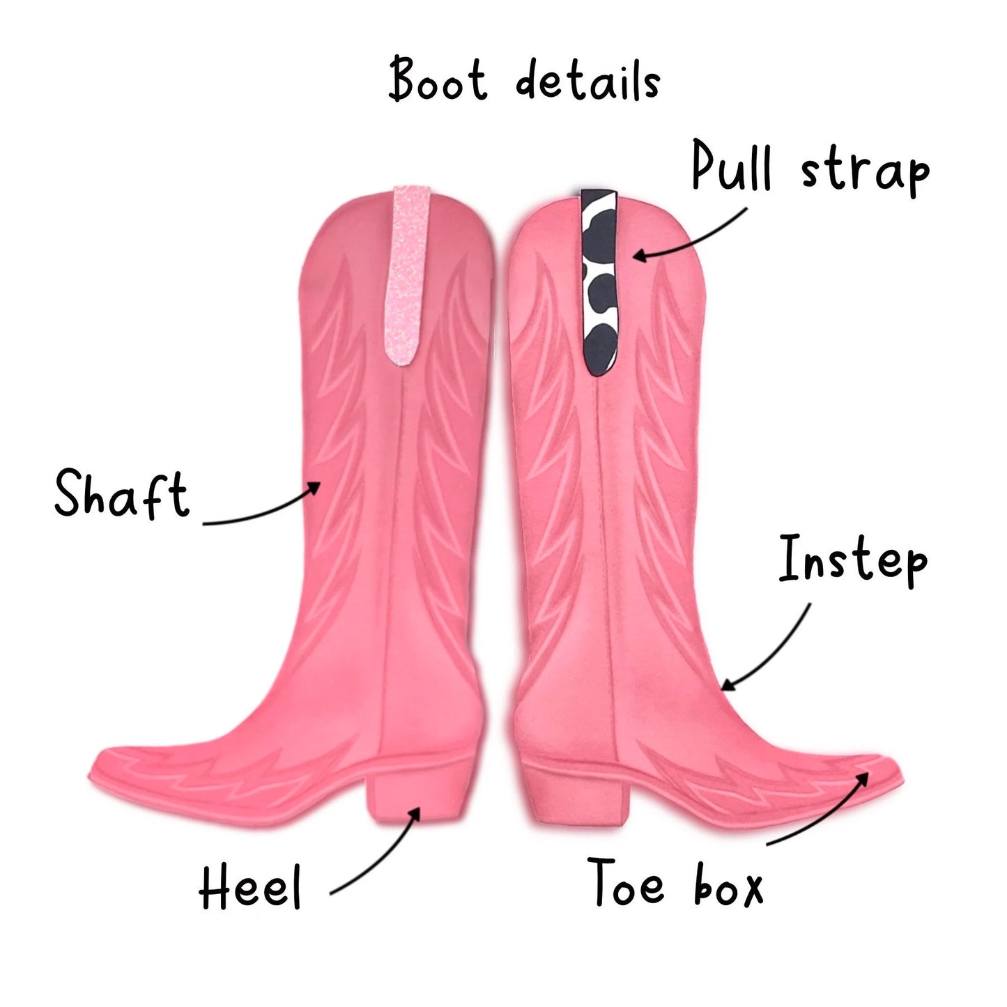 Last Rodeo Hen Party - Cowgirl Party Decorations Pink Boots