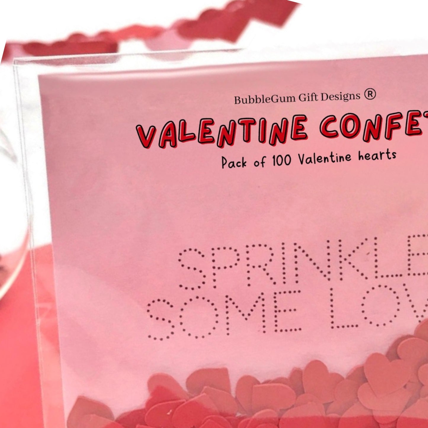 Red Love Heart Confetti 100pcs Table Decorations Ideas for Valentine’s Day