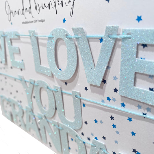 We Love You Grandad Mini Bunting Banner - From Grandkids