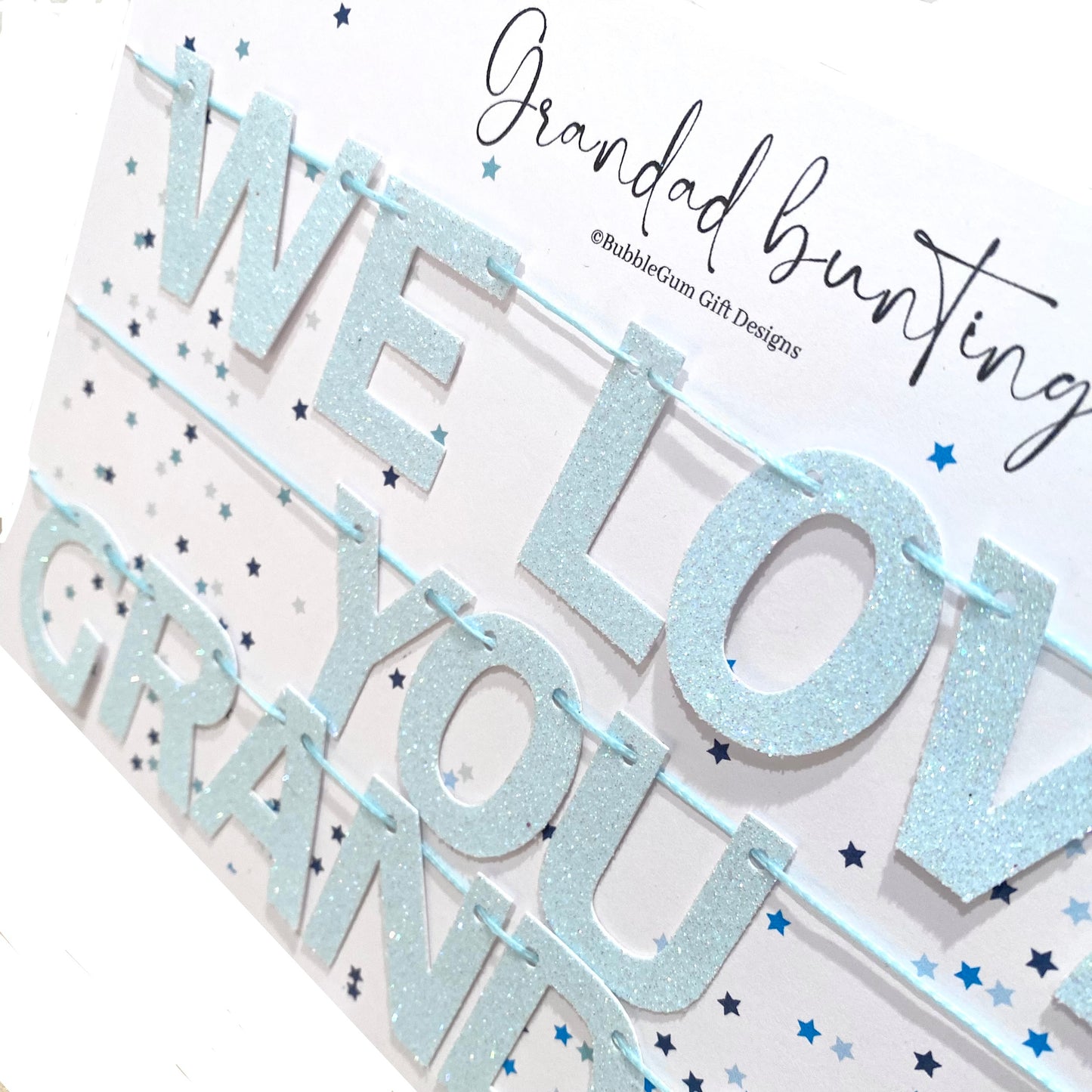 We Love You Grandad Mini Bunting Banner - From Grandkids