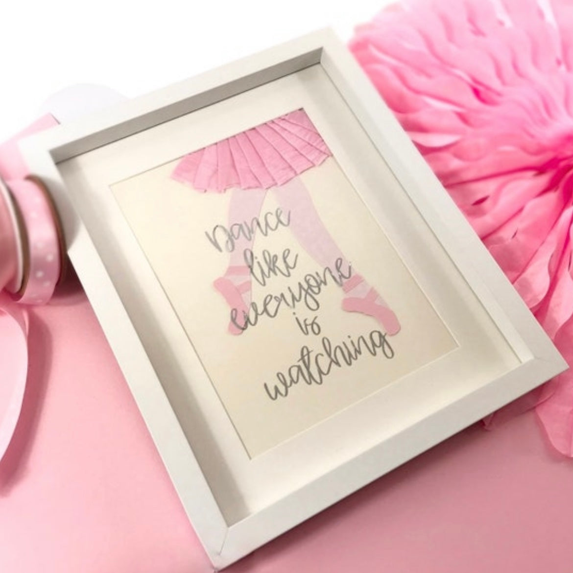 Ballerina ballet art gift for girls, dance gifts for ballerina Dance quote wall art