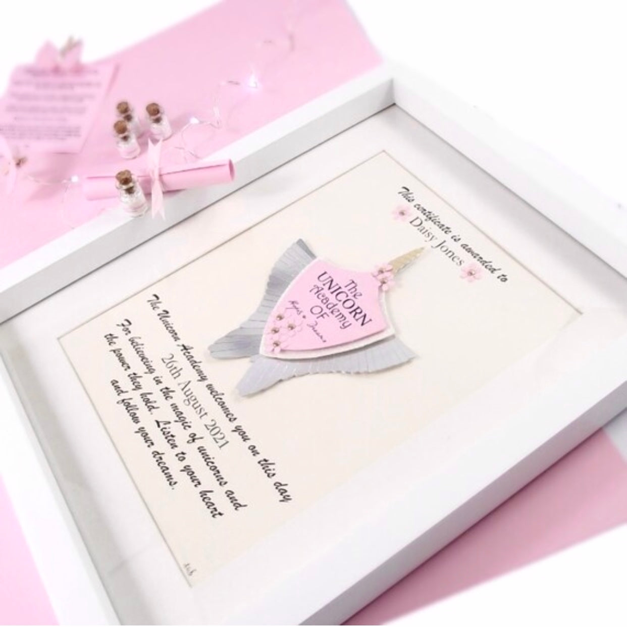 Unicorn Gift - Academy of Hopes & Dreams Magical Unicorn Frame