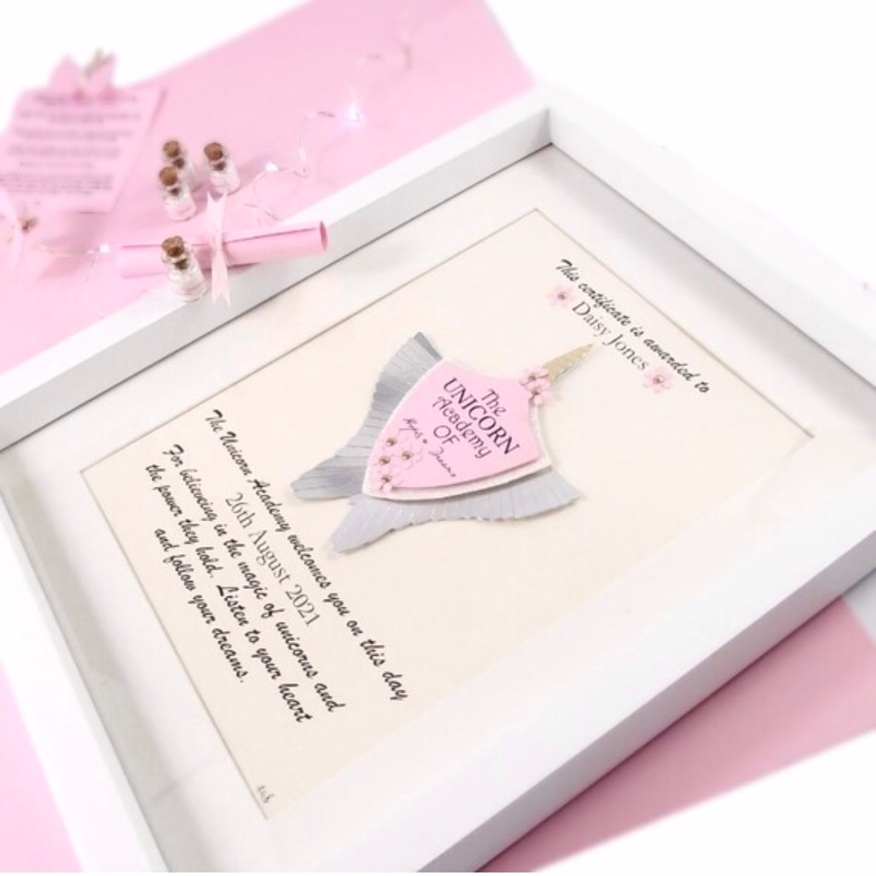 Unicorn Gift - Academy of Hopes & Dreams Magical Unicorn Frame