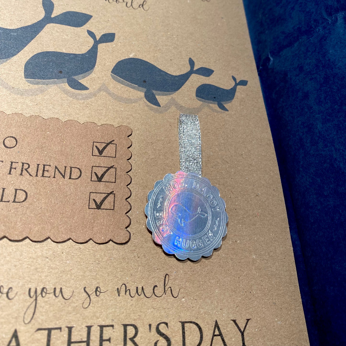 Personalised Father’s Day Award Certificate – Whale Family Gift