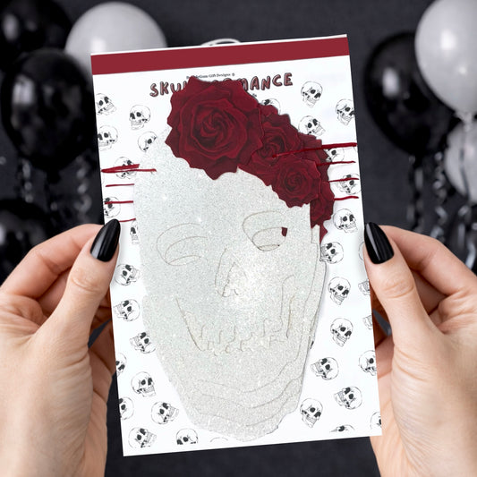 Bride or die hen party bunting Gothic skull decorations Spooky bride to be garland Floral skull with roses