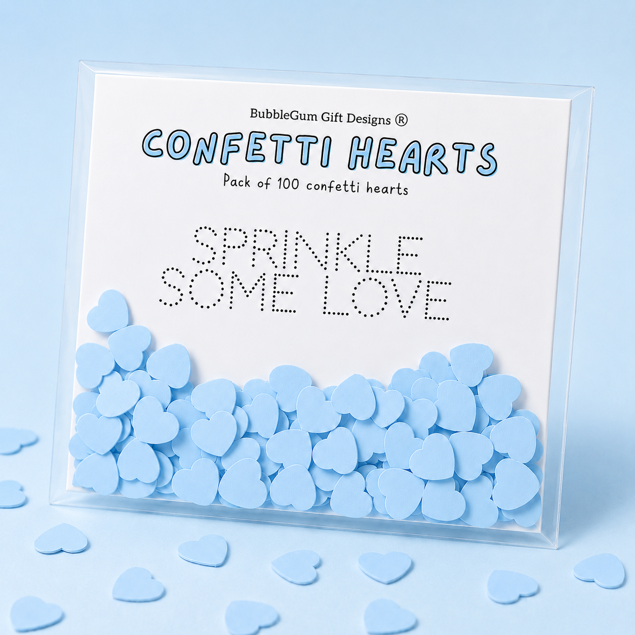Dreamy pastel table confetti hearts double sided love heart party scatters 100 pieces per bag - choose your colour
