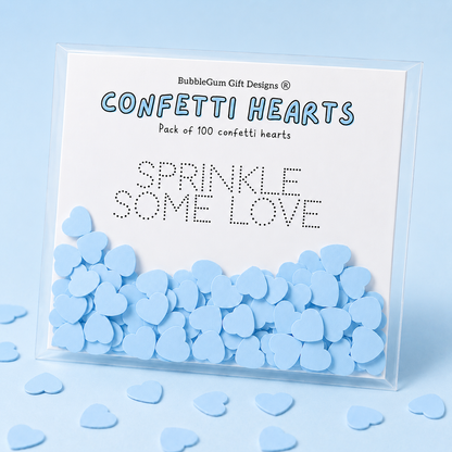Dreamy pastel table confetti hearts double sided love heart party scatters 100 pieces per bag - choose your colour