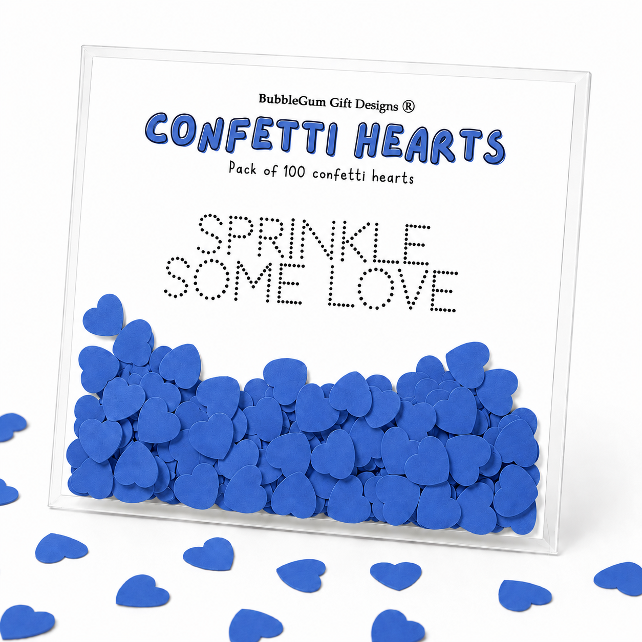 Vibrant confetti table decor colourful hearts double sided party confetti 100 pieces per bag Choose your colour Red orange yellow green blue