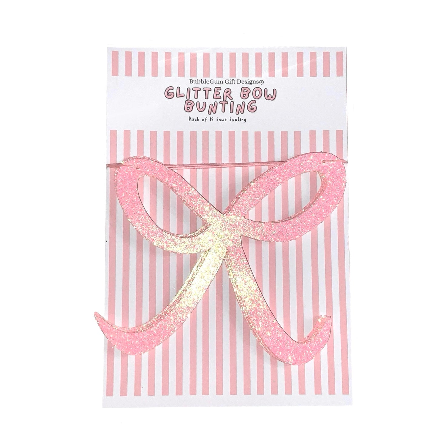 Pink coquette bow birthday decorations Pink glitter bow bunting Sparkly sweet 16 bows garland