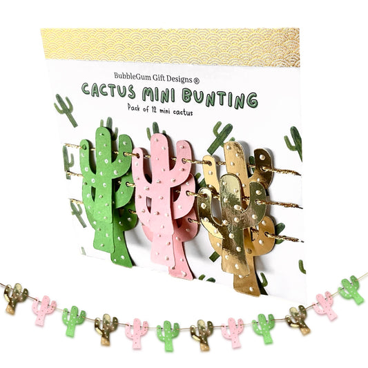 Succulent plants Cactus for desert wild west party mini plants pink green and gold with faux spines