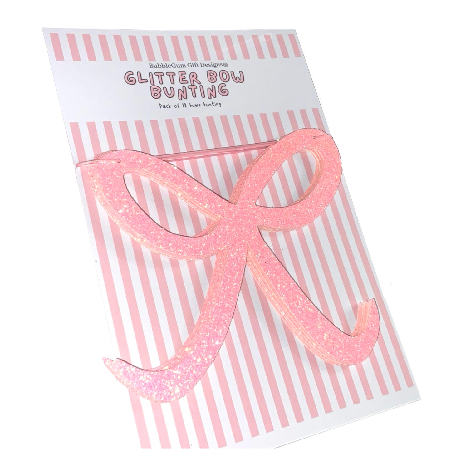 Pink coquette bow birthday decorations Pink glitter bow bunting Sparkly sweet 16 bows garland