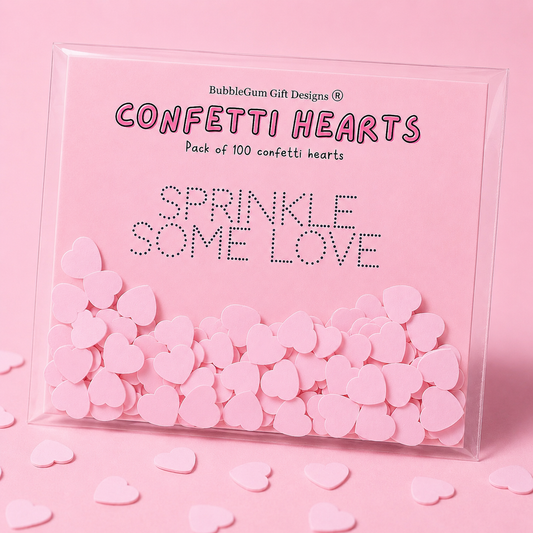Dreamy pastel table confetti hearts double sided love heart party scatters 100 pieces per bag - choose your colour