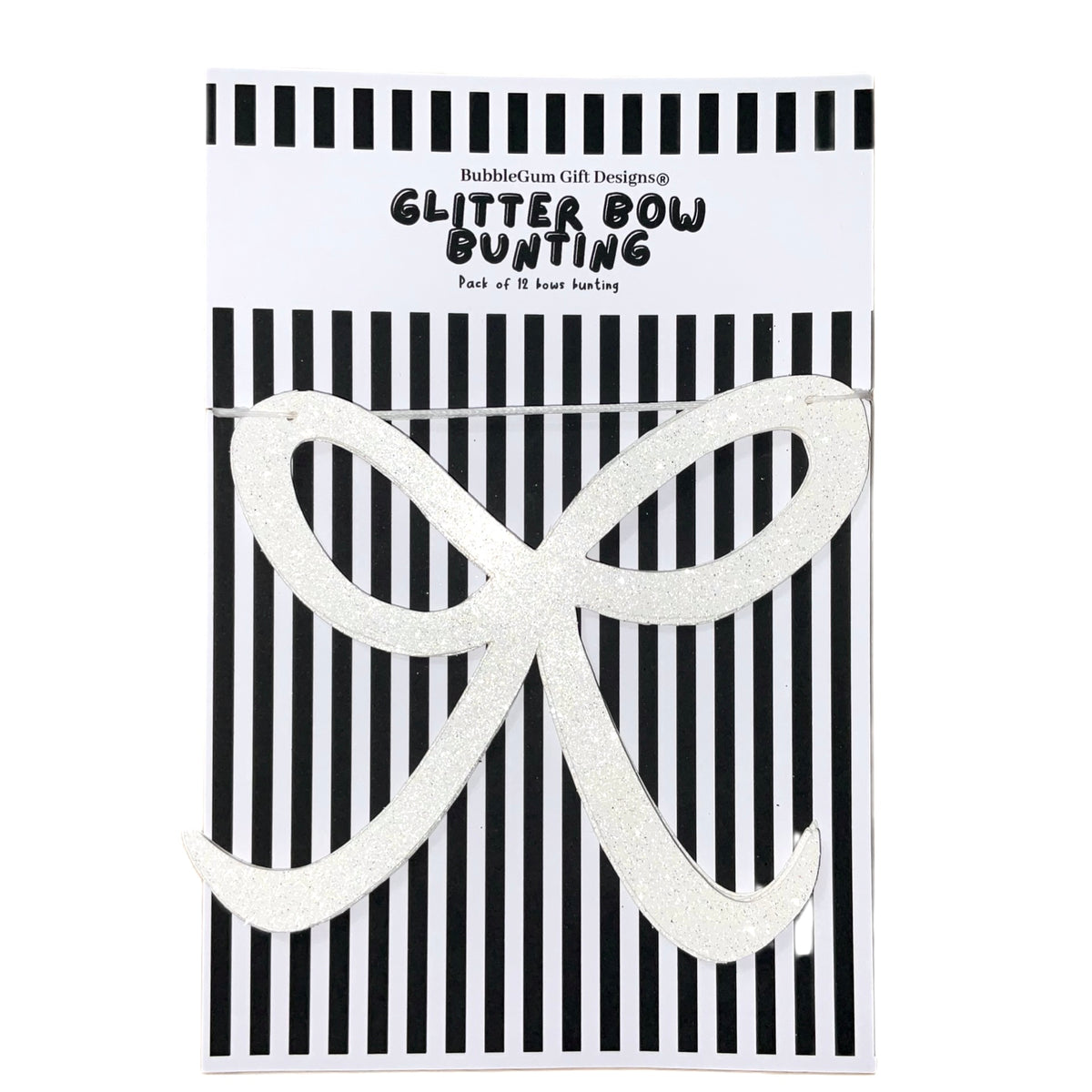 Halloween Bow Decor, Glitter Coquette Bow Garland, Hand Drawn Halloween Bunting, Choose Your Colour, 12 Bows
