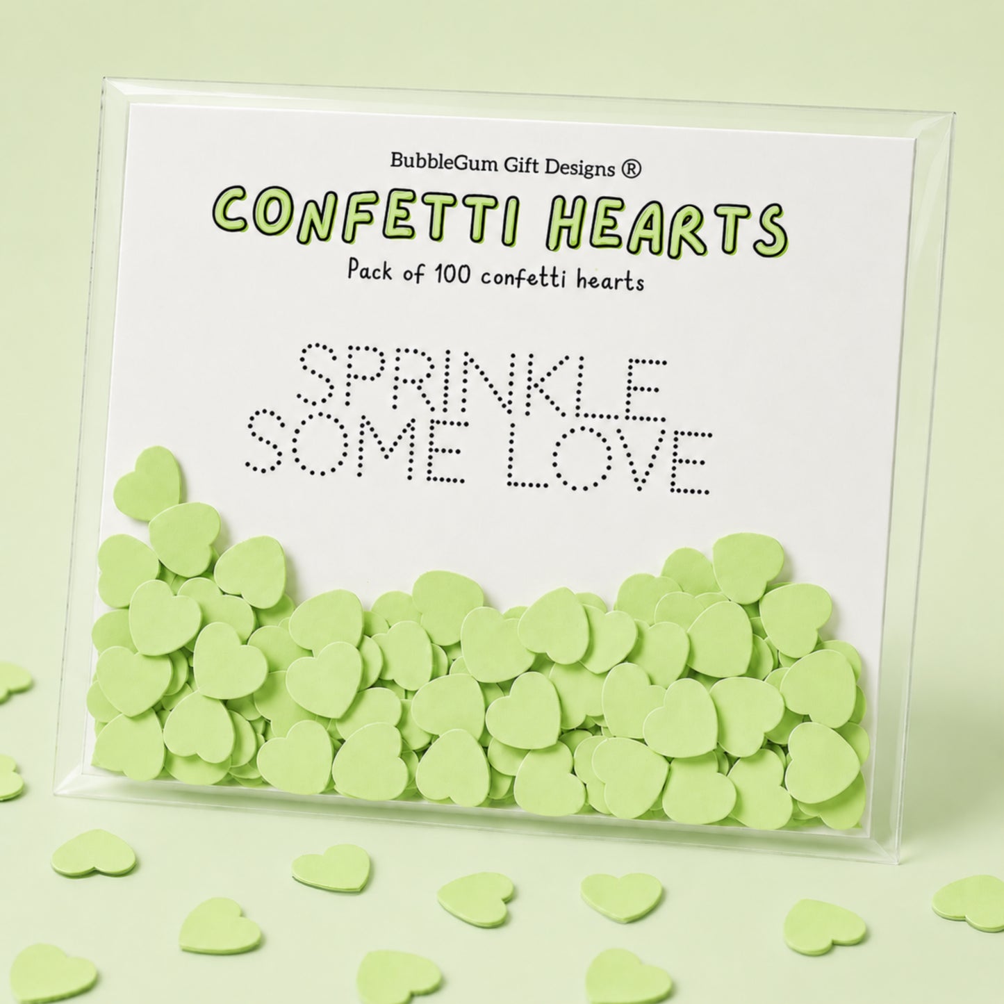 Dreamy pastel table confetti hearts double sided love heart party scatters 100 pieces per bag - choose your colour