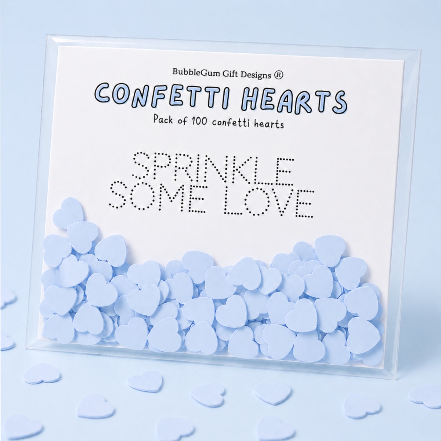 Dreamy pastel table confetti hearts double sided love heart party scatters 100 pieces per bag - choose your colour