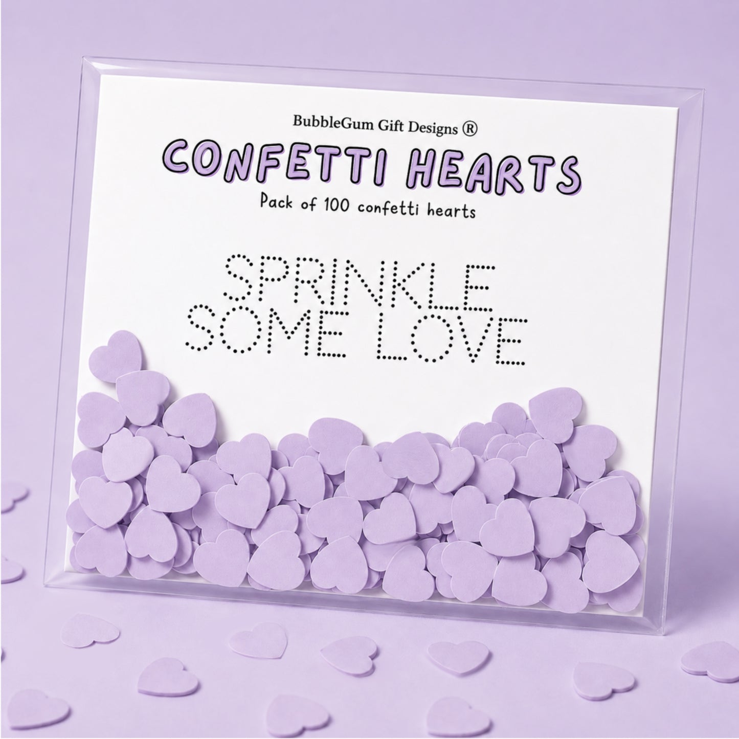 Dreamy pastel table confetti hearts double sided love heart party scatters 100 pieces per bag - choose your colour