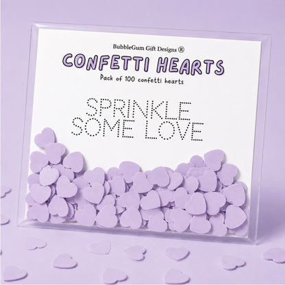 Dreamy pastel table confetti hearts double sided love heart party scatters 100 pieces per bag - choose your colour