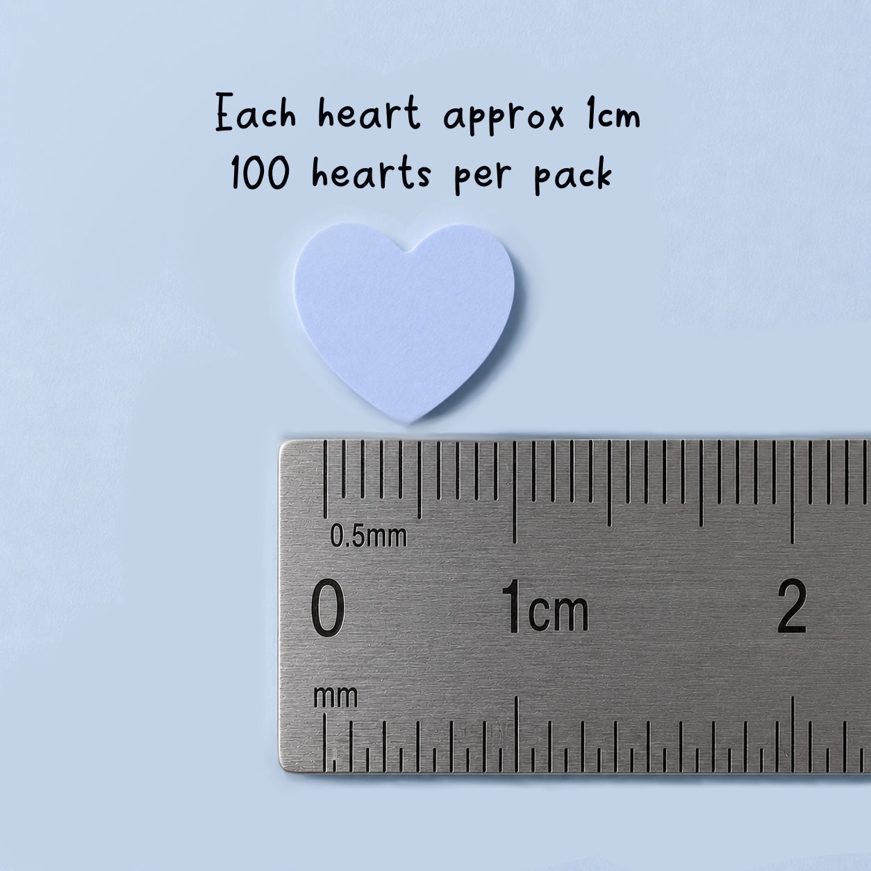 Dreamy pastel table confetti hearts double sided love heart party scatters 100 pieces per bag - choose your colour