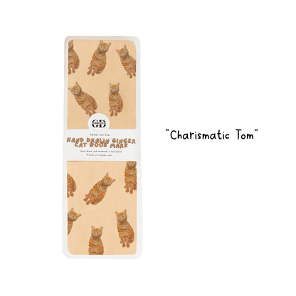 Ginger Cat Bookmark (Choose Design or Pack) – Laminated Linen Card