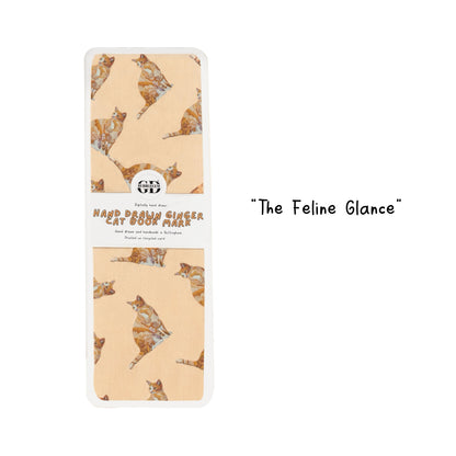 Ginger Cat Bookmark (Choose Design or Pack) – Laminated Linen Card