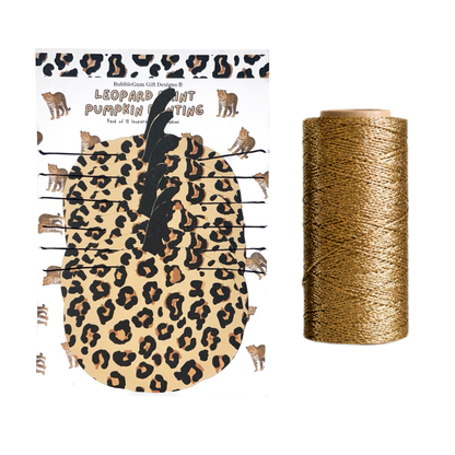 Leopard Print Pumpkin Garland Halloween Pumpkin Bunting Autumn Fall Decorations Animal Print Pumpkin Decor