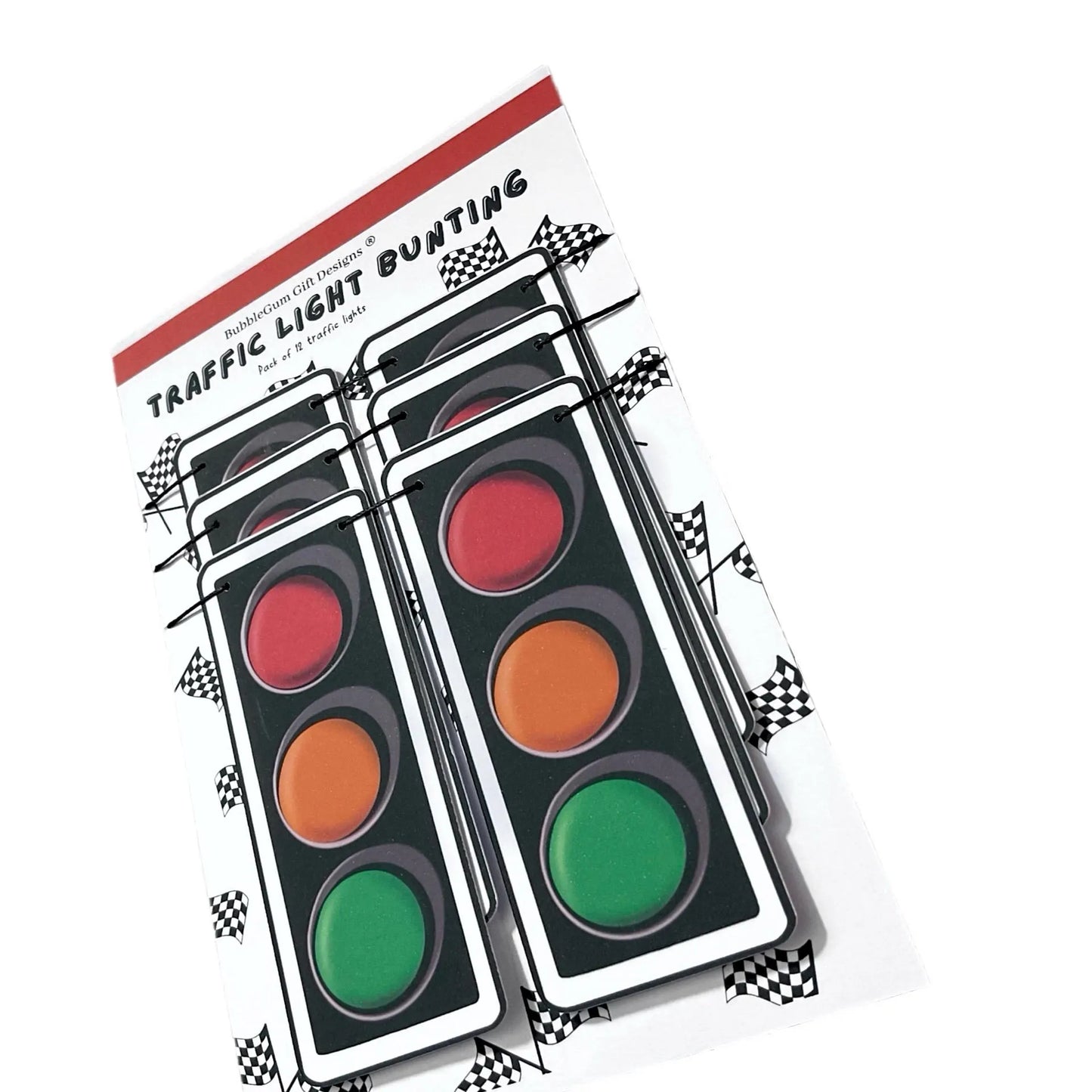 Fast one birthday decorations Novelty traffic light garland Race car party bunting Transport signal