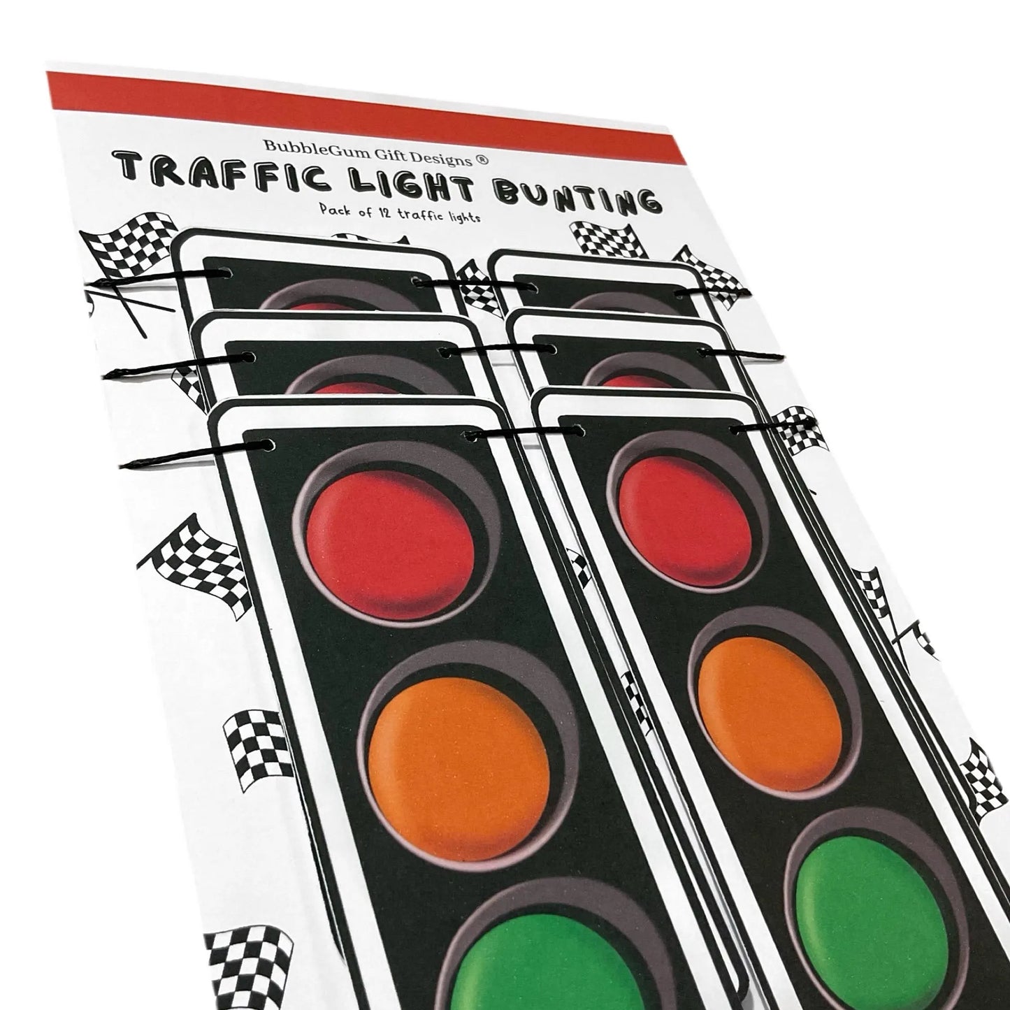 Fast one birthday decorations Novelty traffic light garland Race car party bunting Transport signal