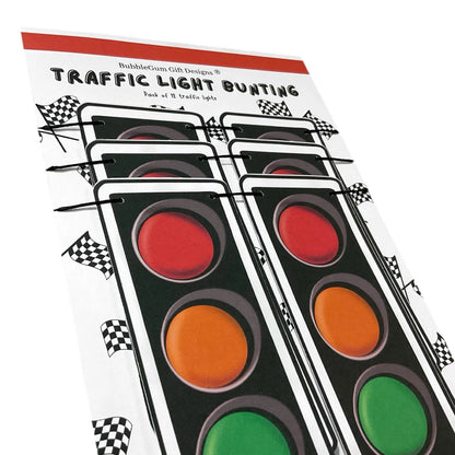 Fast one birthday decorations Novelty traffic light garland Race car party bunting Transport signal