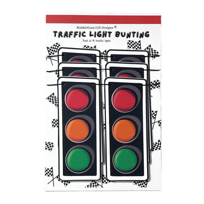 Fast one birthday decorations Novelty traffic light garland Race car party bunting Transport signal