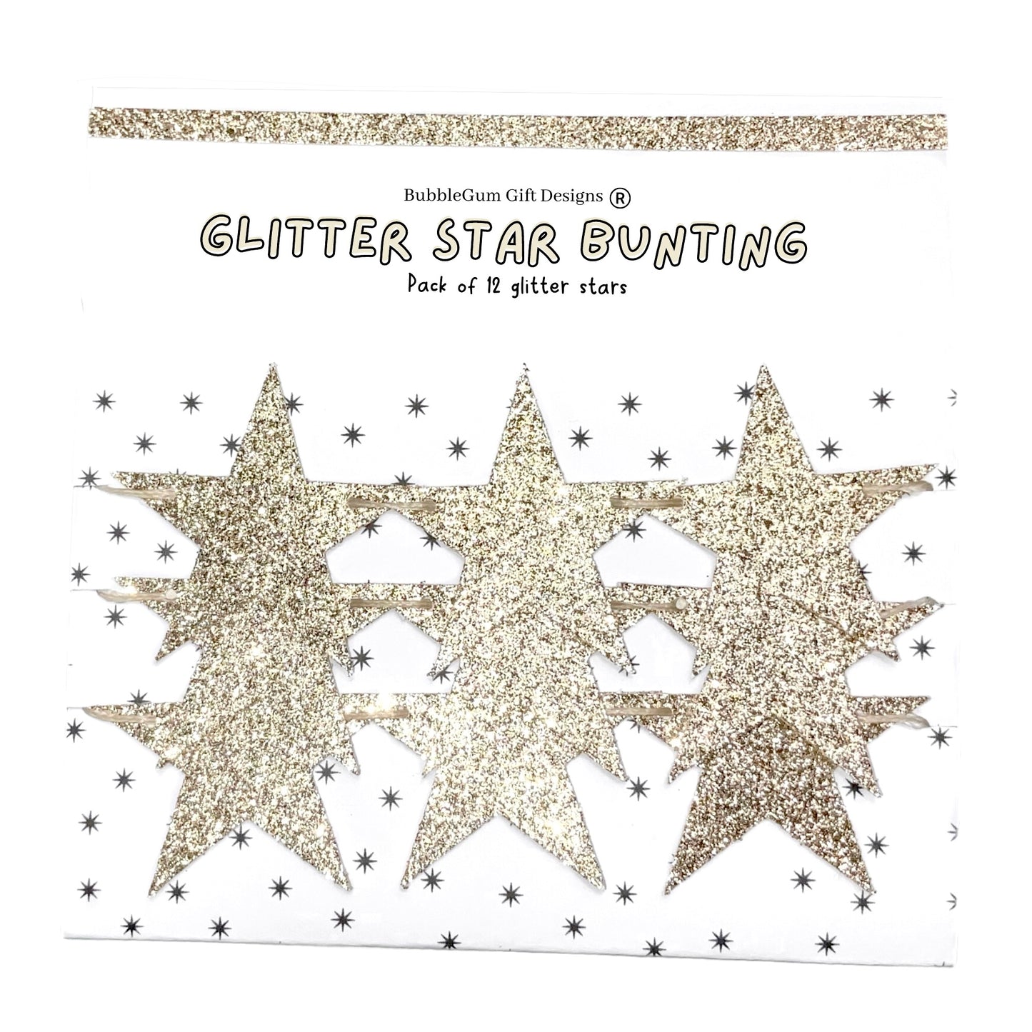 Champagne glitter star banner, Boho bridal shower decorations, Brunch and bubbly glitter star garland, Hanging stars bunting