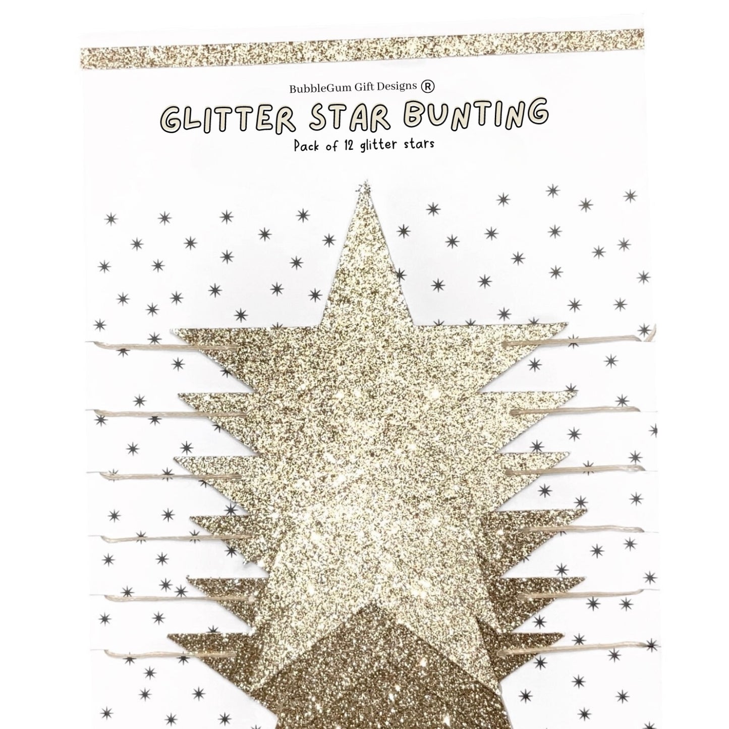 Champagne glitter star banner, Boho bridal shower decorations, Brunch and bubbly glitter star garland, Hanging stars bunting