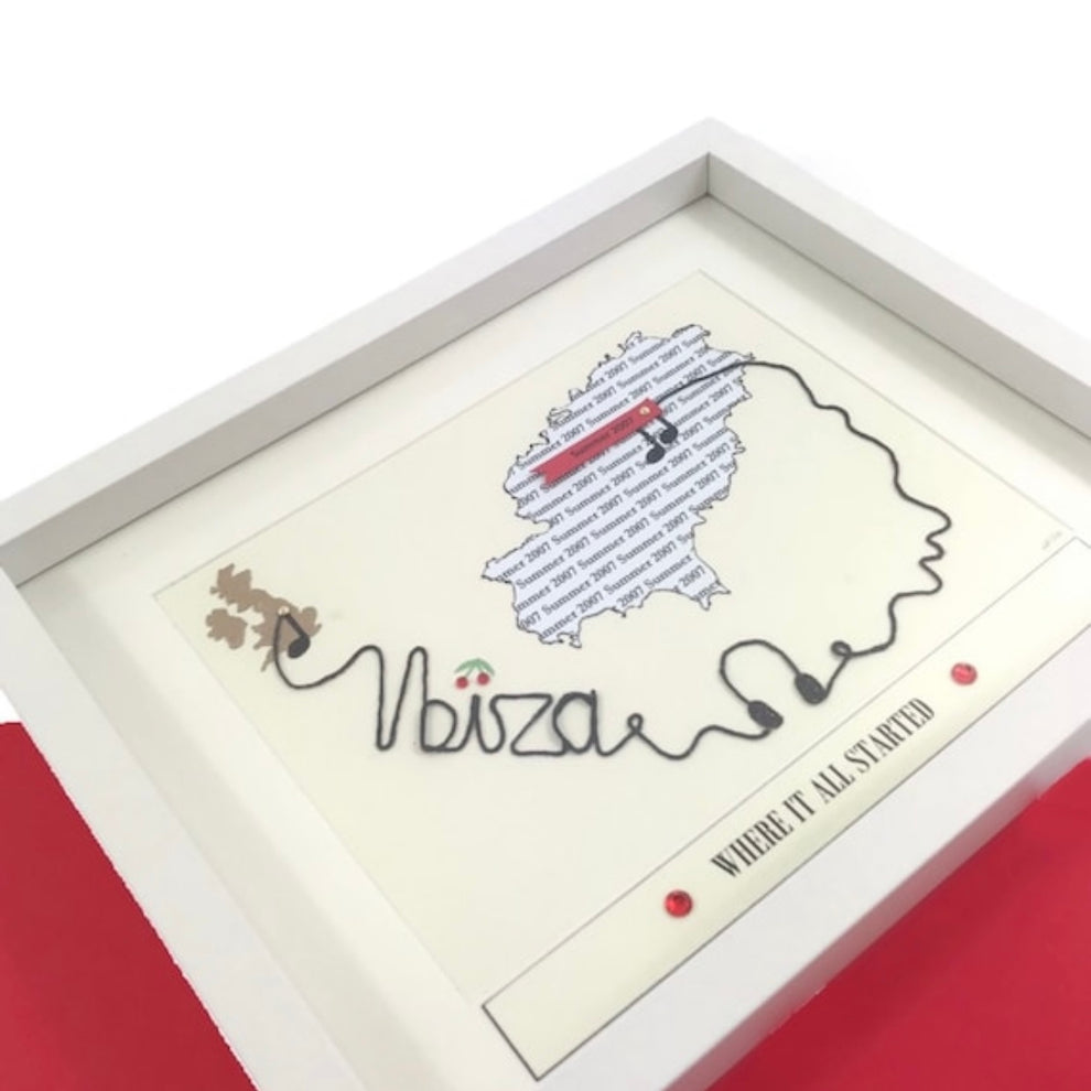 Ibiza map gift Where it all began, clubbing capital personalised ...