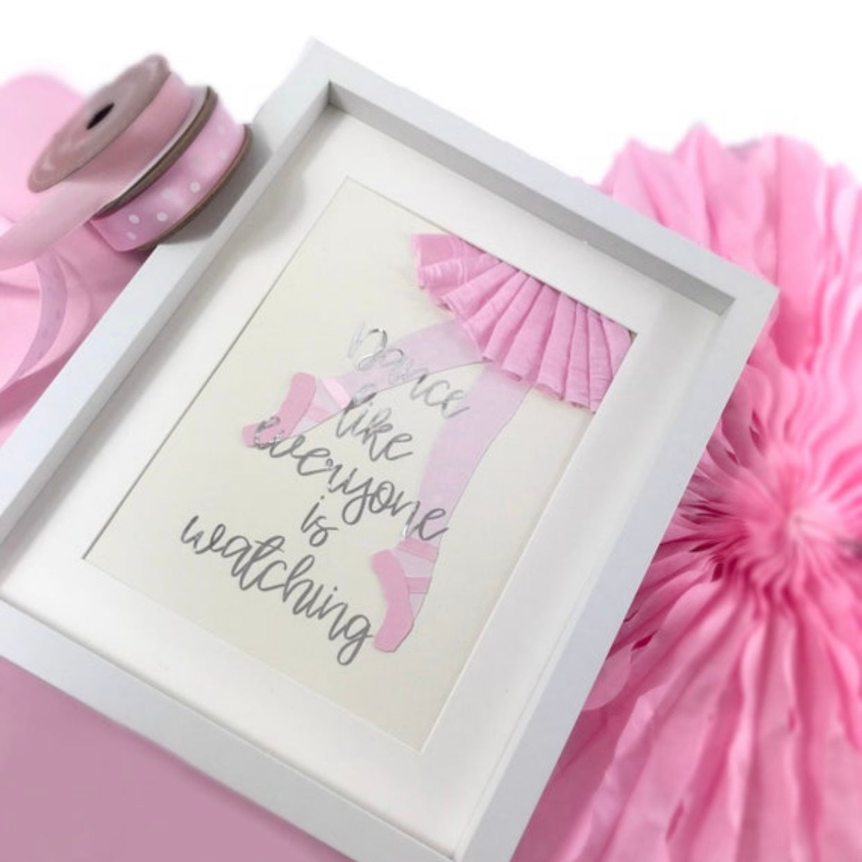 Ballerina ballet art gift for girls, dance gifts for ballerina Dance quote wall art